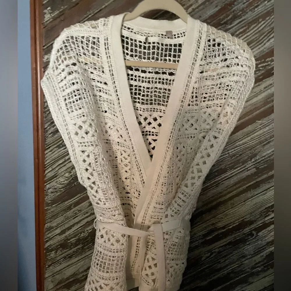 Knitted & Knotted crocheted cardigan